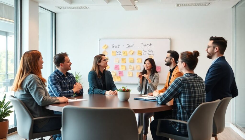 Капитан и команда: симбиотика лидерства и доверия - иллюстрация