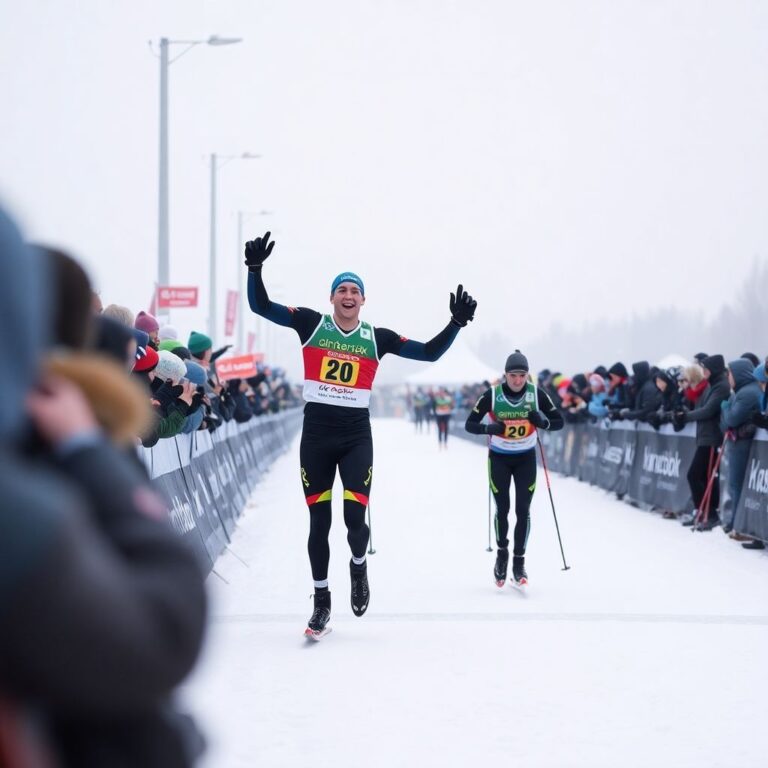 Большунов завершил сезон победным марафоном и пережил спор на трассе